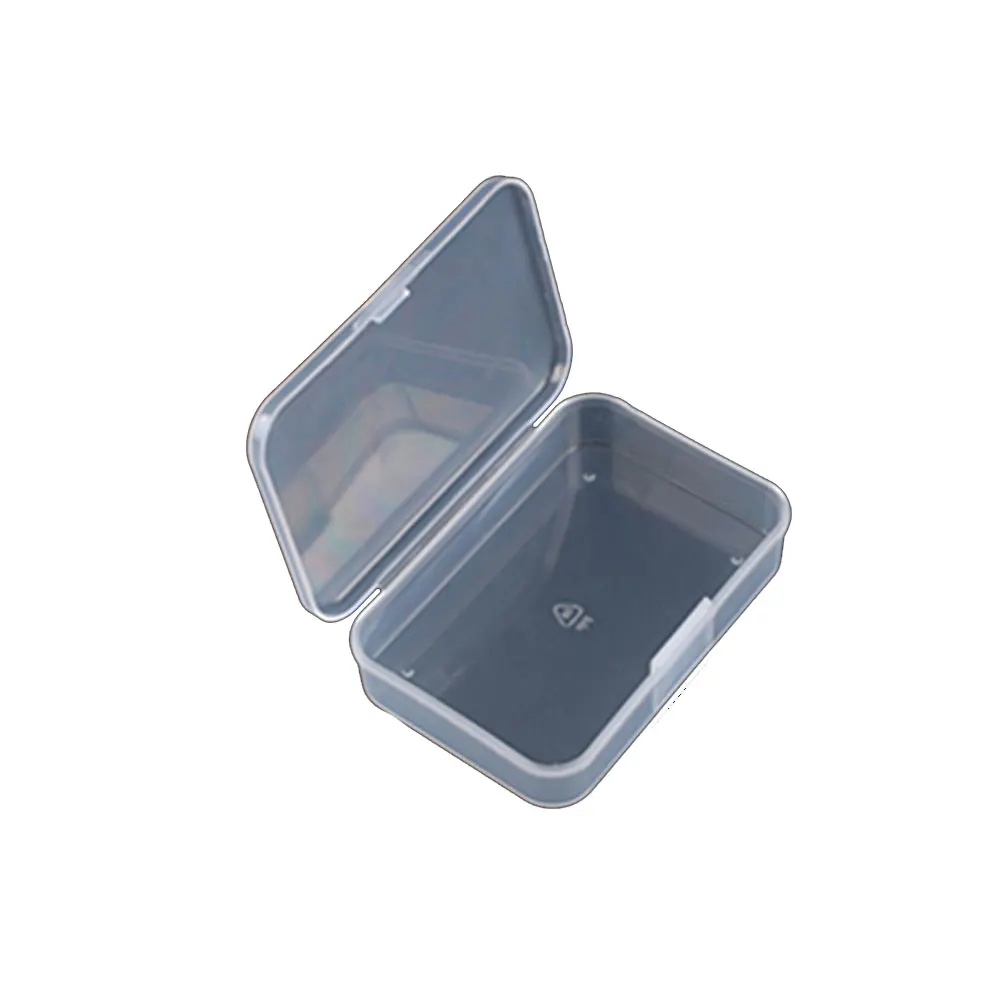 Tool Storage Box Mini Boxes Rectangle Transparent Plastic Storage Box Container Packaging Box For Earrings Rings Beads Collecting Small Items