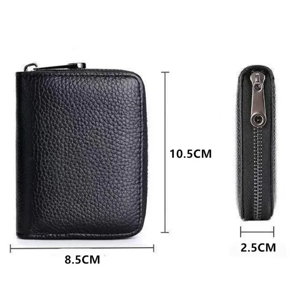 20 Detents Cards Holders PU Business Bank Credit Bus ID Card Holder Cover Coin Pouch Anti Demagnetization Wallets Bag Organizer