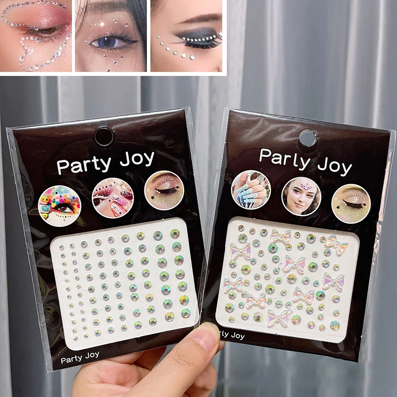 

Украшения для лица «сделай сам», наклейки для теней для век, Праздничные наклейки для лица, наклейки из смолы, стильные декоративные ресницы для бровей