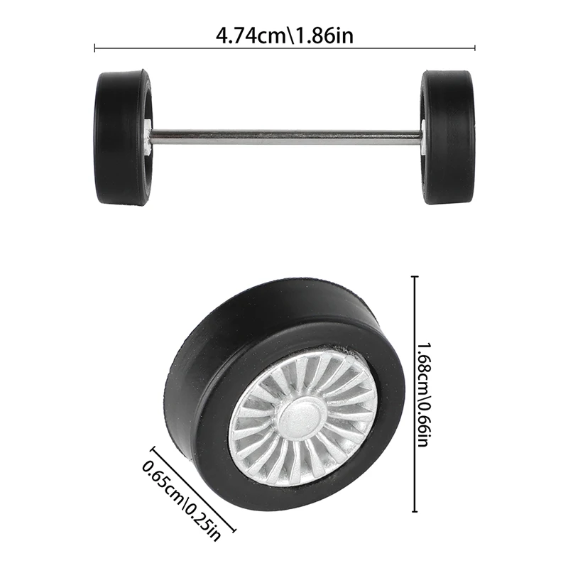 Slot Car Hub 1/43 1 43 Tires Tyre Rear front Wheel Motor Gear Hubs 6