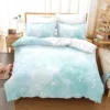 Rainbow Gradient Cloud Duvet Cover Set Colorful Print Bedding Set For Girls Women Bedroom Decorative Bedspread 2