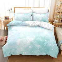 Rainbow Gradient Cloud Duvet Cover Set Colorful Print Bedding Set For Girls Women Bedroom Decorative Bedspread 2