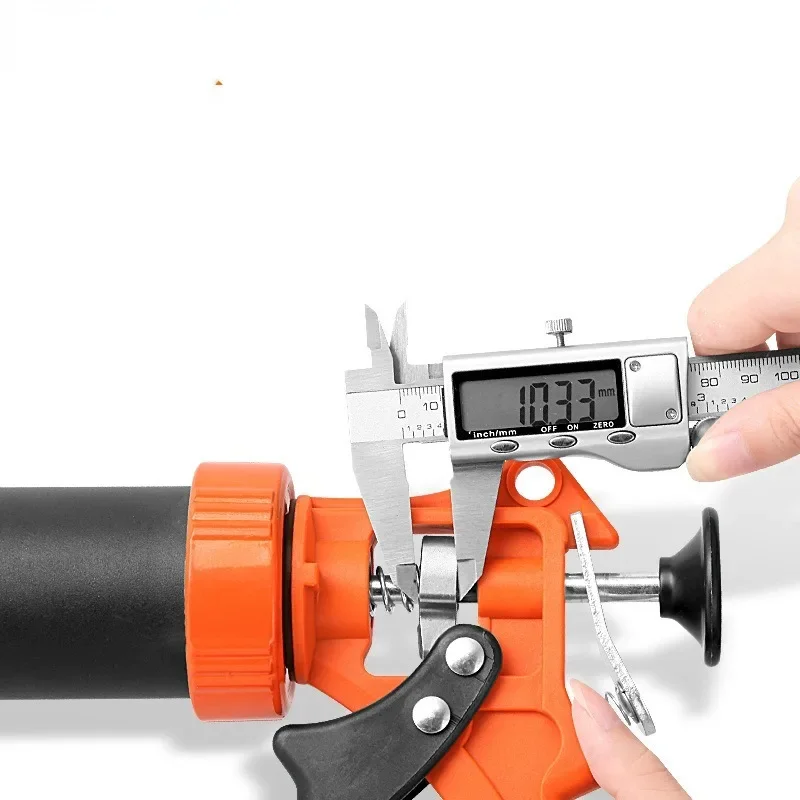 9 Inches Caulking Tool Kit 1pc Silicone Handheld Caulking Gun with Multifunction Grout Scraper and Caulk Nozzle Finisher Sealant caulking gun nozzles caulking gun sealant tool kit