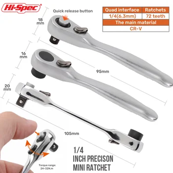Mini Double-Ended Ratchet Wrench 1