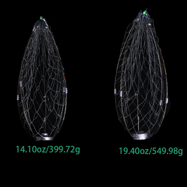 1 pc universal cage style fishing net, Can contract, crab catcher, steel wire material suitable for saltwater, 400g to 550g 2
