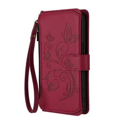 Elegant Zipper Wallet Flip Case with Card Slots and Stand Function for ZTE Blade A76 4G (YB0957)