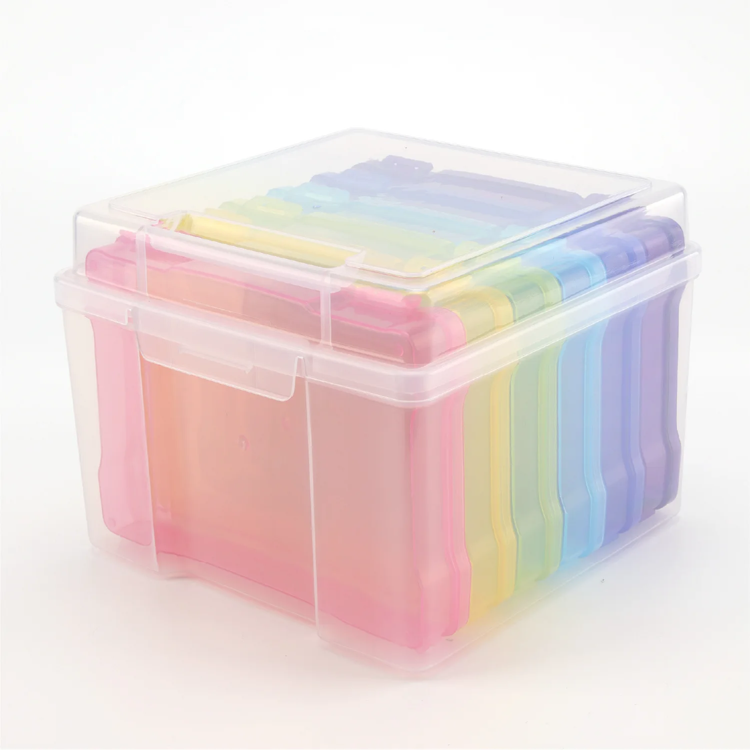 Photo Storage Box Photo Keeper Cases Plastic Photo Storage