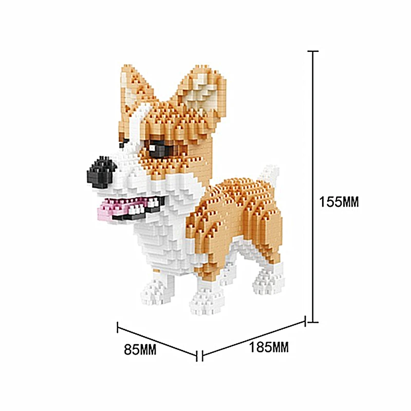 Cartoon Animal Building Blocks Creative Pet Dog And Cat Assembly Toy DIY Educational Puzzle Parent-Child Interactive Toy Cartoo 6