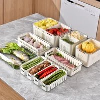 Refrigerator Fresh-Keeping Box, Kitchen Storage Box, Food Drain Box, Fruit And Vegetable Compartment Storage Box, Dust-Proof Box 1