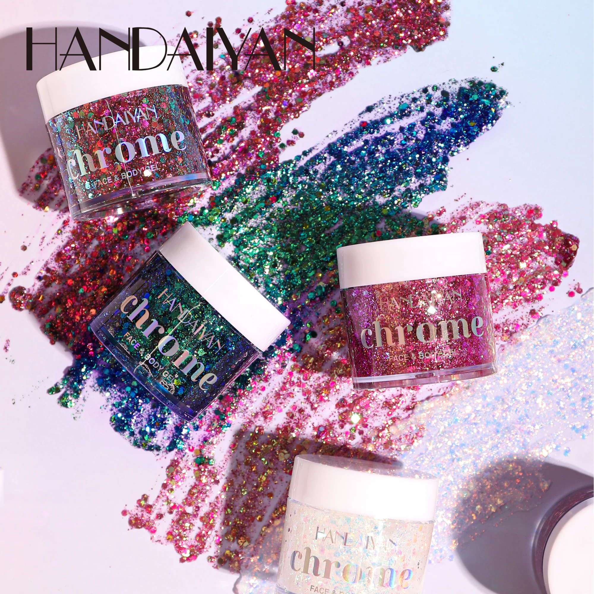 Body Glitter I 6 Colors + Glitter Glue for Face Glitter Makeup, Hair, Eye & Fine Glitter Eyeshadow - Perfect for Halloween 5