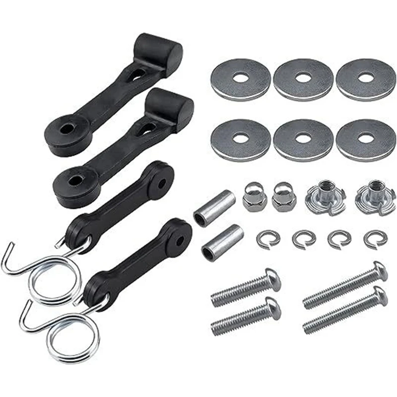 B-T 2Set 109808X 160793 Latch Assembly Bagger Hood Latch Straps Compatible For Yard Lawn Tractor For 42Inch And 46Inch Decks
