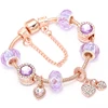 BAOPON-Bracelets à breloques coeur d'amour pour femme, perles Marano bricolage, bracelet fin, bijoux de mariage pour femme, amoureux, 2024