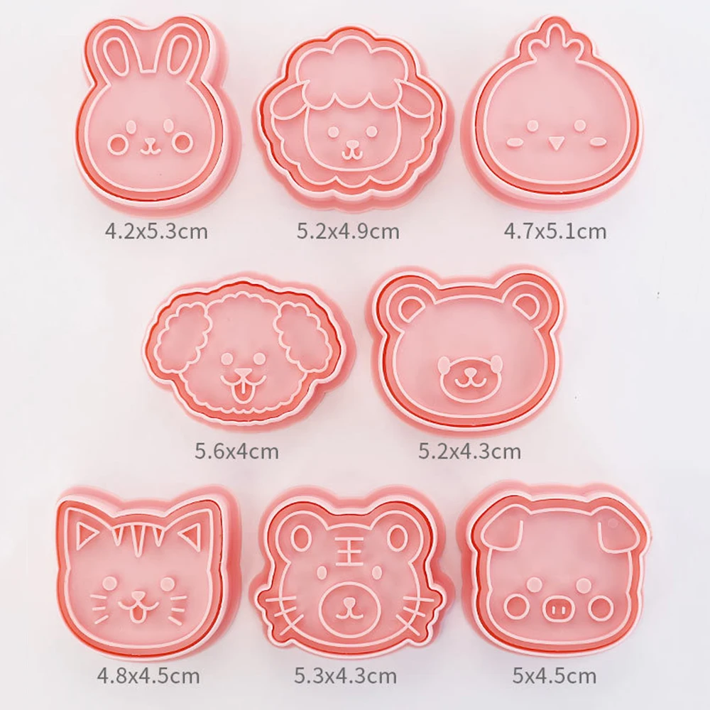 Jungle Safari Dierenvormen Set - 8 Stuks Dieren