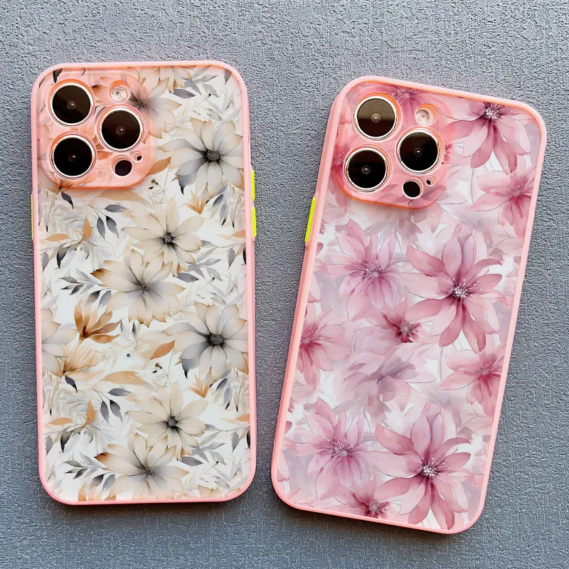 Charming Blue and White Porcelain Floral Phone Case - Shockproof Cover
