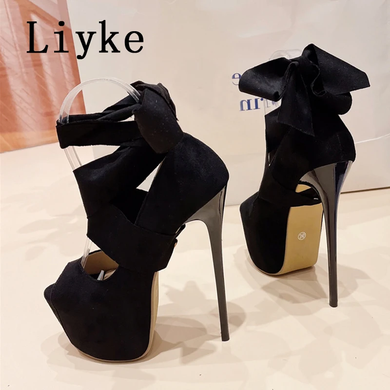 Liyke Brand Fashion Rhinestone Women Pumps Satin Thin High Heels Party Prom Sandals Spring Summer Female Wedding Bridal Shoes