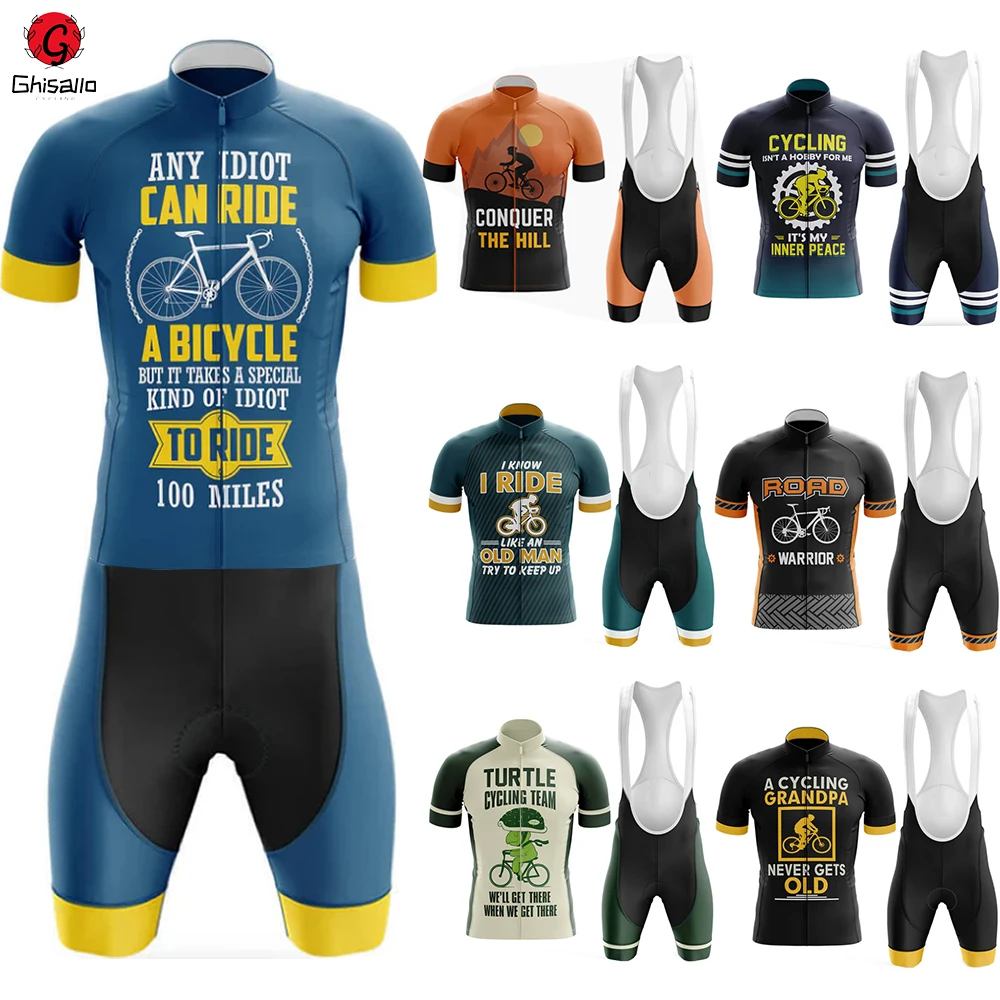 Conquer The Hill-Conjunto de Jersey de ciclismo para hombre, traje