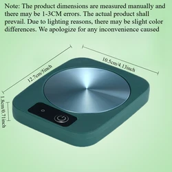 Smart Electric Mug Warmer with Constant Temperature Coaster - 100V - 127V US Plug (Green)