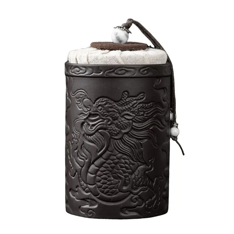 160--250ml Capacity Zisha Tea Tins Pu'er Sealed Tea Storage Cans Buckets Yixing Boutique Cans Home Kitchen Storage Jar