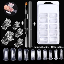 Complete Acrylic Nail Art Kit with Quick-Apply Tips and Manicure Tools (Nail tips 2)