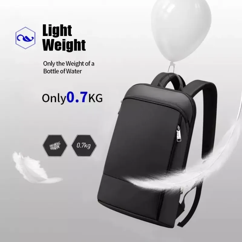 BOPAI Wholesale Men Business Office Commute Custom Light Smart 15 Inch Usb Charging Minimalist Anti Theft Slim Laptop Backpack 2