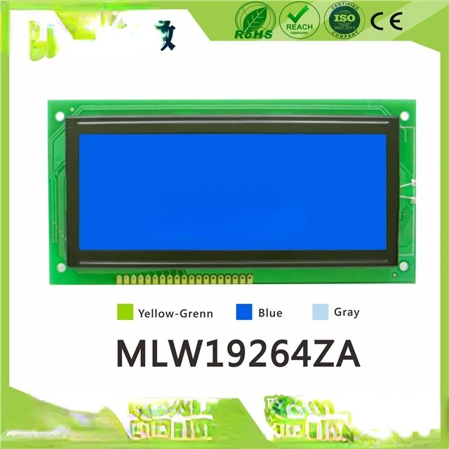 

19264 Chinese Font Library LCD Screen Module 192X64 Dot Matrix Screen with Font Library Serial Parallel Port MLW19264ZA