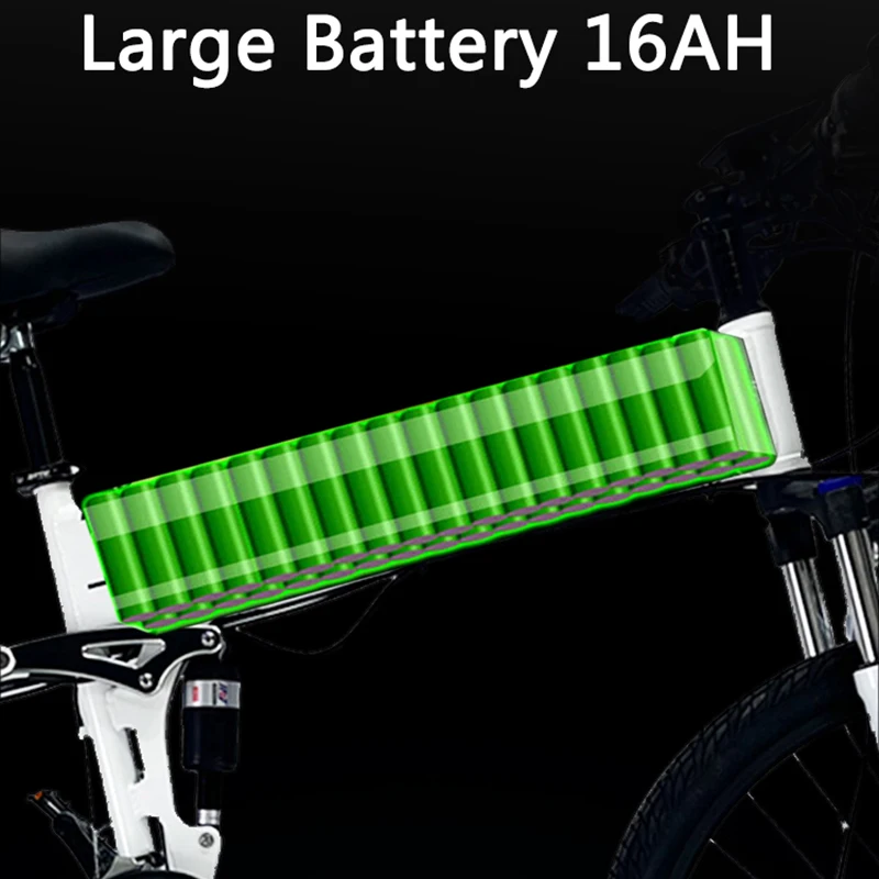 GORTAT 26 Inch 48V 1000W 16Ah Electric Bike Folding Ebike Iithium Assisted Mountain Bicycle Aluminum Alloy Frame Bicicleta