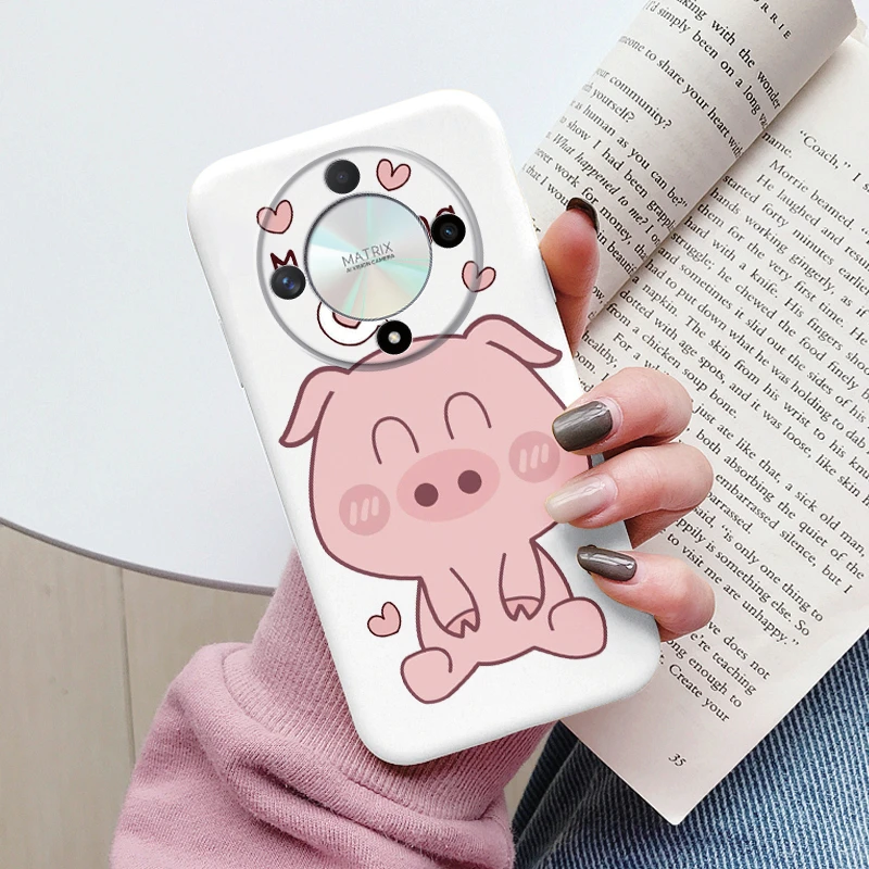 Cute Cat Silicone Soft Back Case with Lovely Cartoon Design