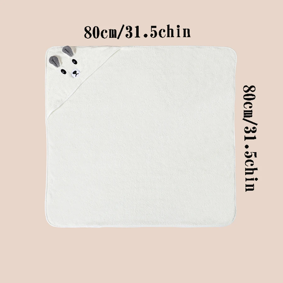 Bathrobe Bath Towel 1 Baby Bath Towel Towel Hat Cape Bathroom Supplies Can Be Used for Swaddling Carts out Blanket Napping Quilt