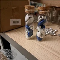 40/80 Pcs/lot Flat-bottomed Wedding Glass Bottle Glass Jars dragée Test Tube Empty Container DIY Crafts Marriage Bottle Gift 1