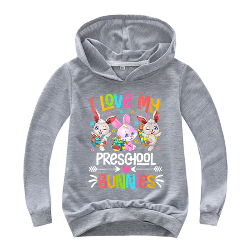 baby hooded shirt i love rabbit Hoodie Kids Sweatshirts Baby Girls Hoodies Cartoon Easter Clothes Spring&Autumn Jackets Children Pullover Hoody kid in sweatshirt vine Hoodies & Sweatshirts