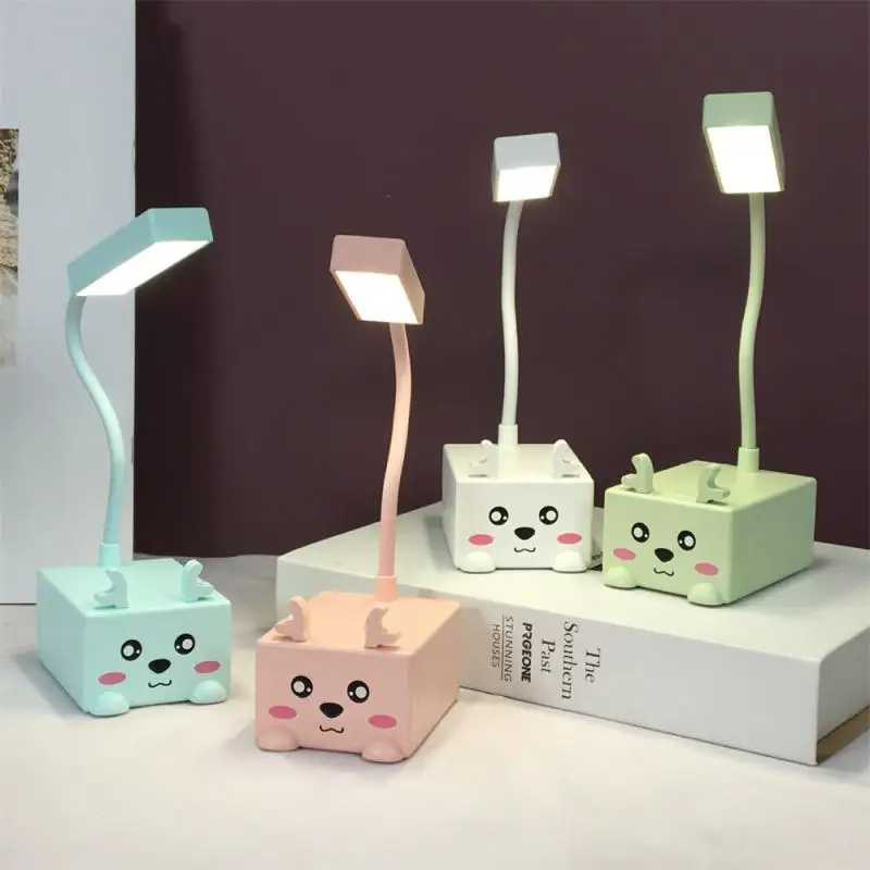 

Cute Reading Light Cartoon Desk Lamp Night Light Bright Led Nightlight Portable Random Color Reading Light Student Desk Lamp