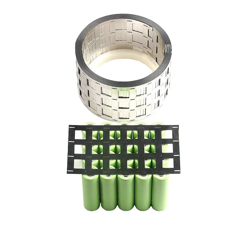 4P 18650/21700 Li-ion Battery Spot Welding Nickel Plated Strip 0.12/0.15/0.2mm Thickness 18.5/20.2/21.5/22.5/23/23.4mm Spacing