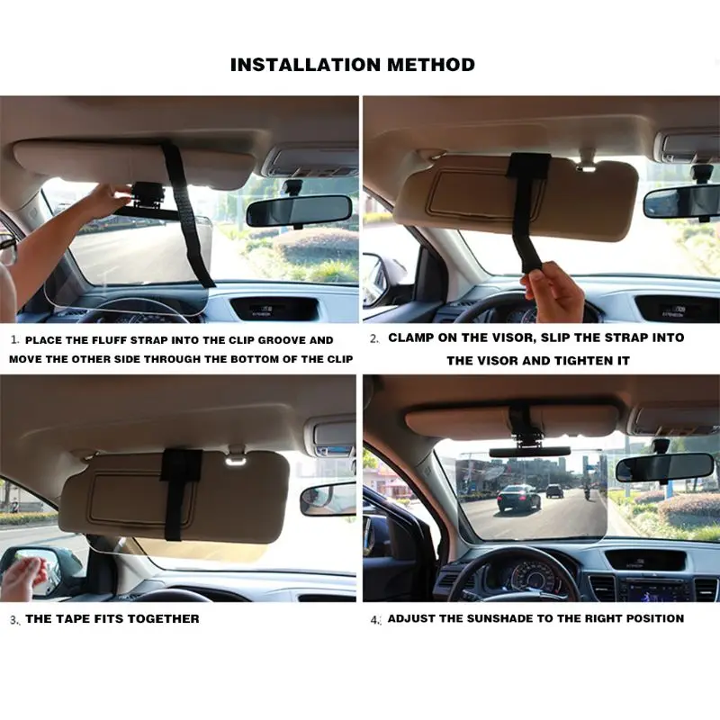 Sunvisor 눈부심 방지 확장 차양 창 차단기 눈맹증으로부터 보호 GTWS