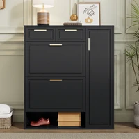 KOMHTOM Modern shoe cabinet with adjustable shelves