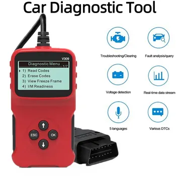 OBD 자동차 오류 감지기, 코드 카드 읽기, OBD2 자동차 진단 도구, 코드 리더