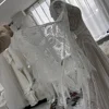 Mryarce Trendy Long Boho Sleeves Lace A Line Wedding Dresses Side Slit Keyhole Back Bohemian Bridal Gowns 3