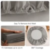 Real Waterproof Mattress Cover Soft Comfortable Breathable Bed Covers With Elastic Band bed Sheet Washable Queen King90/160x200 3