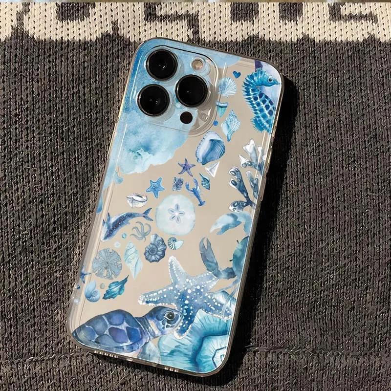 Summer Marine Seafood Design Phone Case Cover