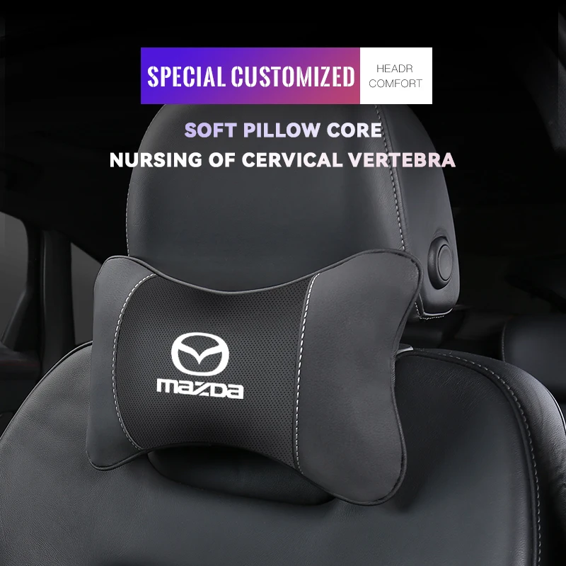 Подушка под шею для подголовника сиденья Mazda 6 3 5 2 CX5 CX7 1/2 Demio Axela Atenza CX9 MX3 MX5 RX8 RX7 MX30 CX3