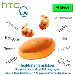 Enhanced Noise - Cancelling Wireless Earbuds - HIFI Music Stereo Sound Headphones (Orange - AI)
