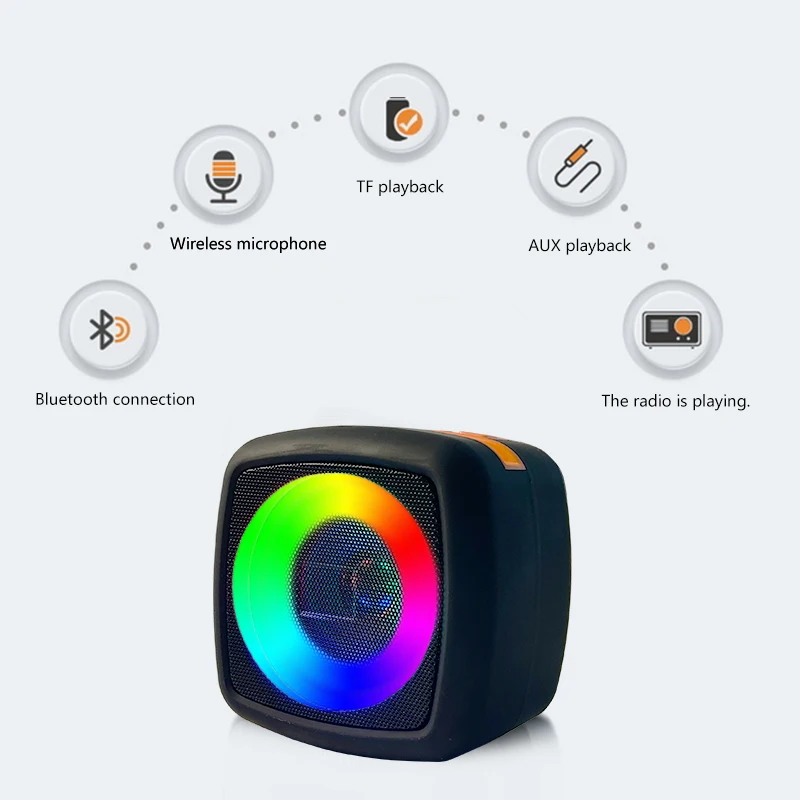 HOMEFISH Portable Speaker with USB Radio