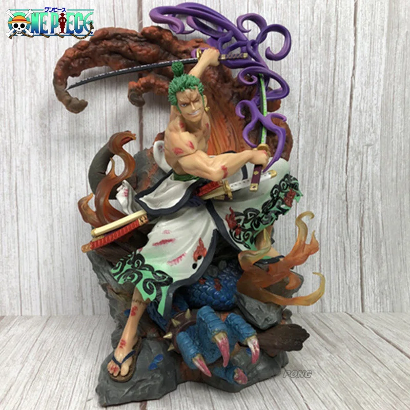 One Piece Figure Wano Country Roronoa Zoro Sword Enma Action Figure Anime  Statue Pvc Collection Model Toys For Kids Gift Tw