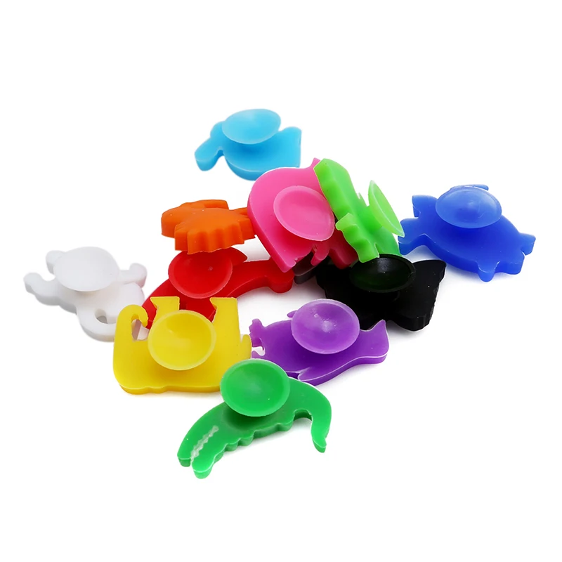 Party Dedicated Animal Suction Cup Wine Glass Silicone Label Silicone Wine Glasses Recognizer Marker Tea Accessories 12PCS