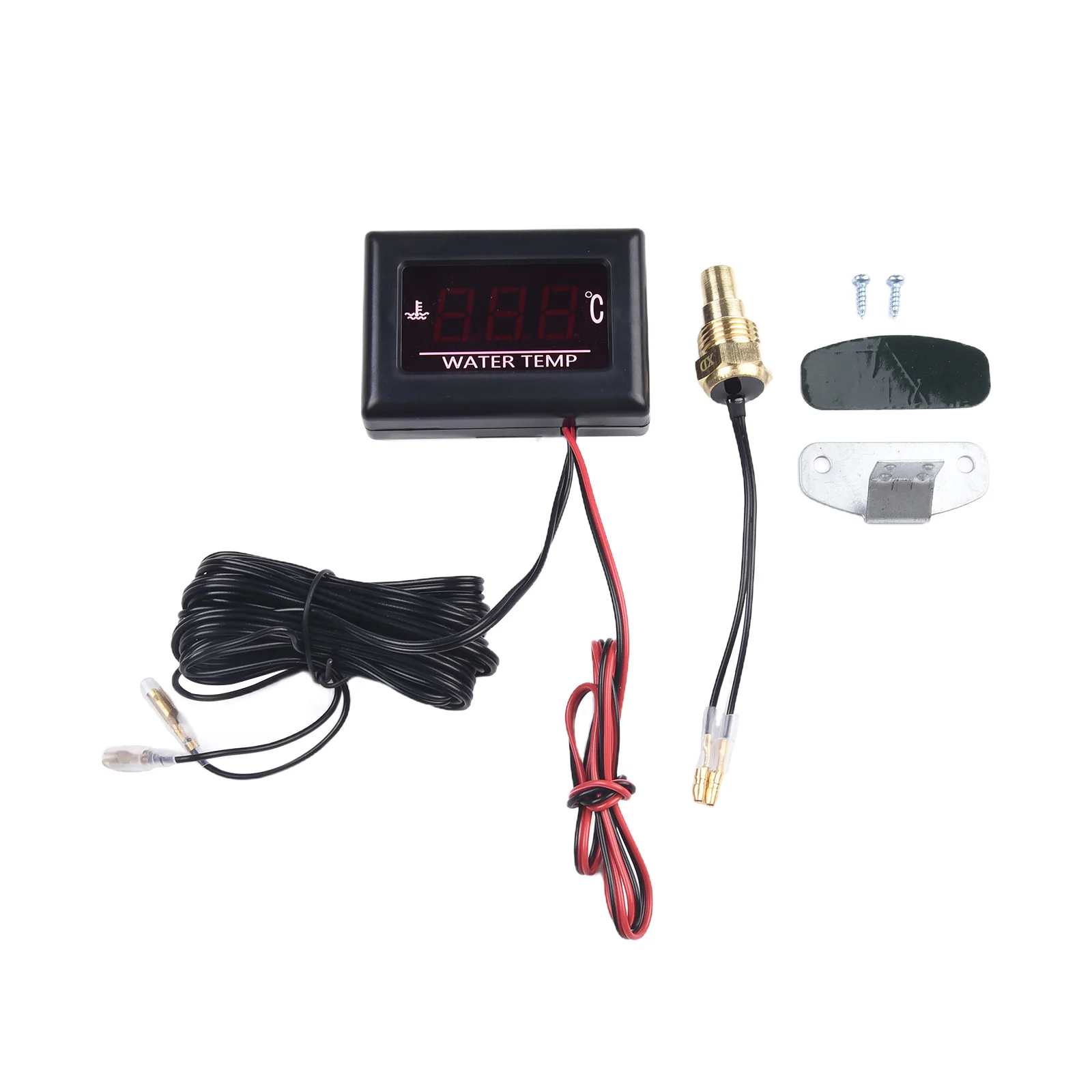 NewDigitalWaterTemperatureGaugeKits&SensorPlugForCarEnginFitFor12V~24VCar-AliExpress34