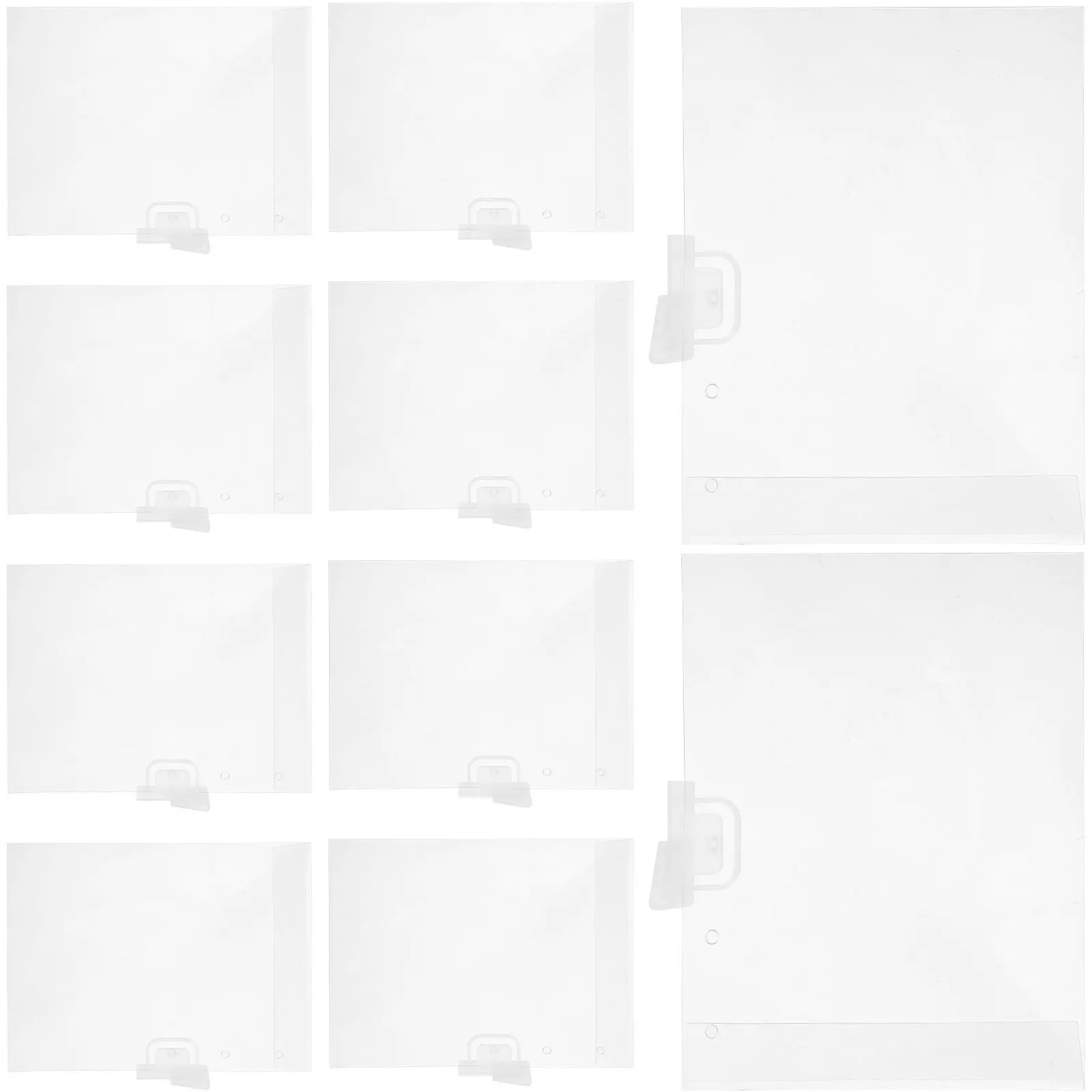 10Pcs 투명 가격표 홀더 튼튼한 PVC 소매 가격 라벨 홀더 상점 표시 디스플레이 스탠드 매장 선반 라벨 클립