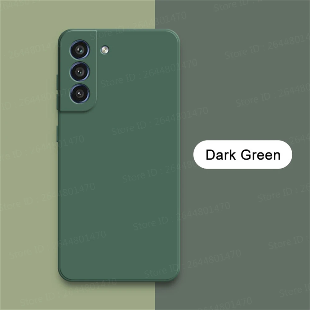 Square Liquid Silicone 360 Protective Phone Case