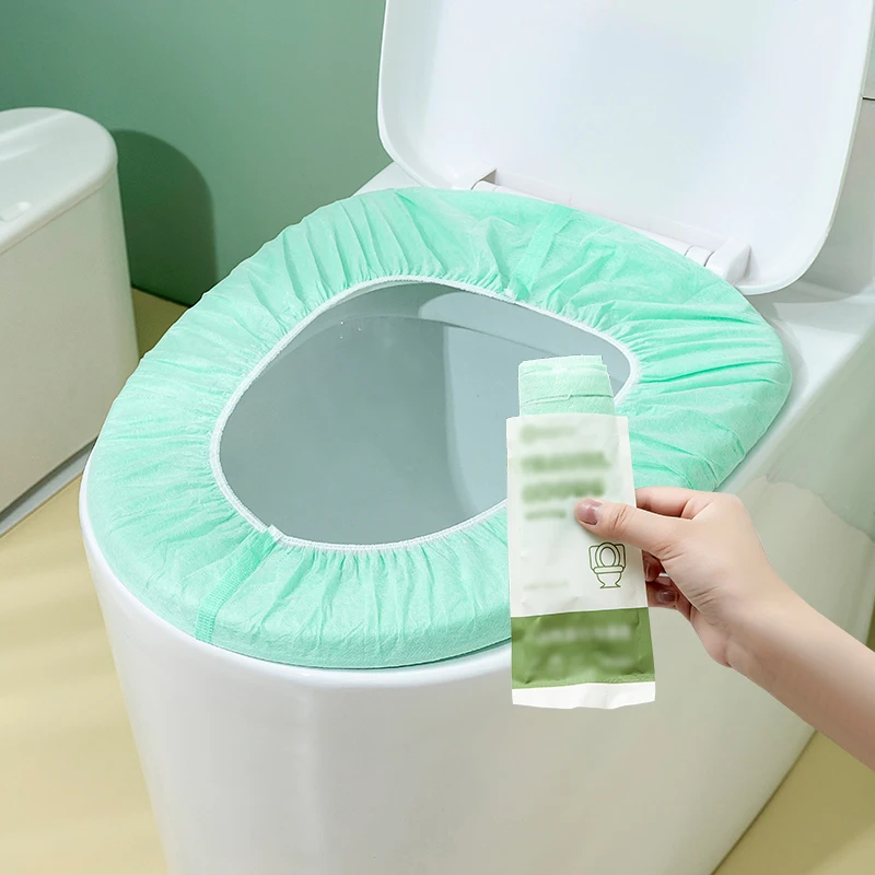 Disposable Toilet Seat Covers Double-Layered and Enlarged Cushion Covers for Toilets Travel Friendly