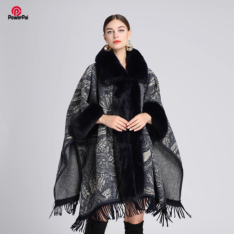 Ponchos Capes Fur | Winter Capes Ponchos | Cape Coat Autumn
