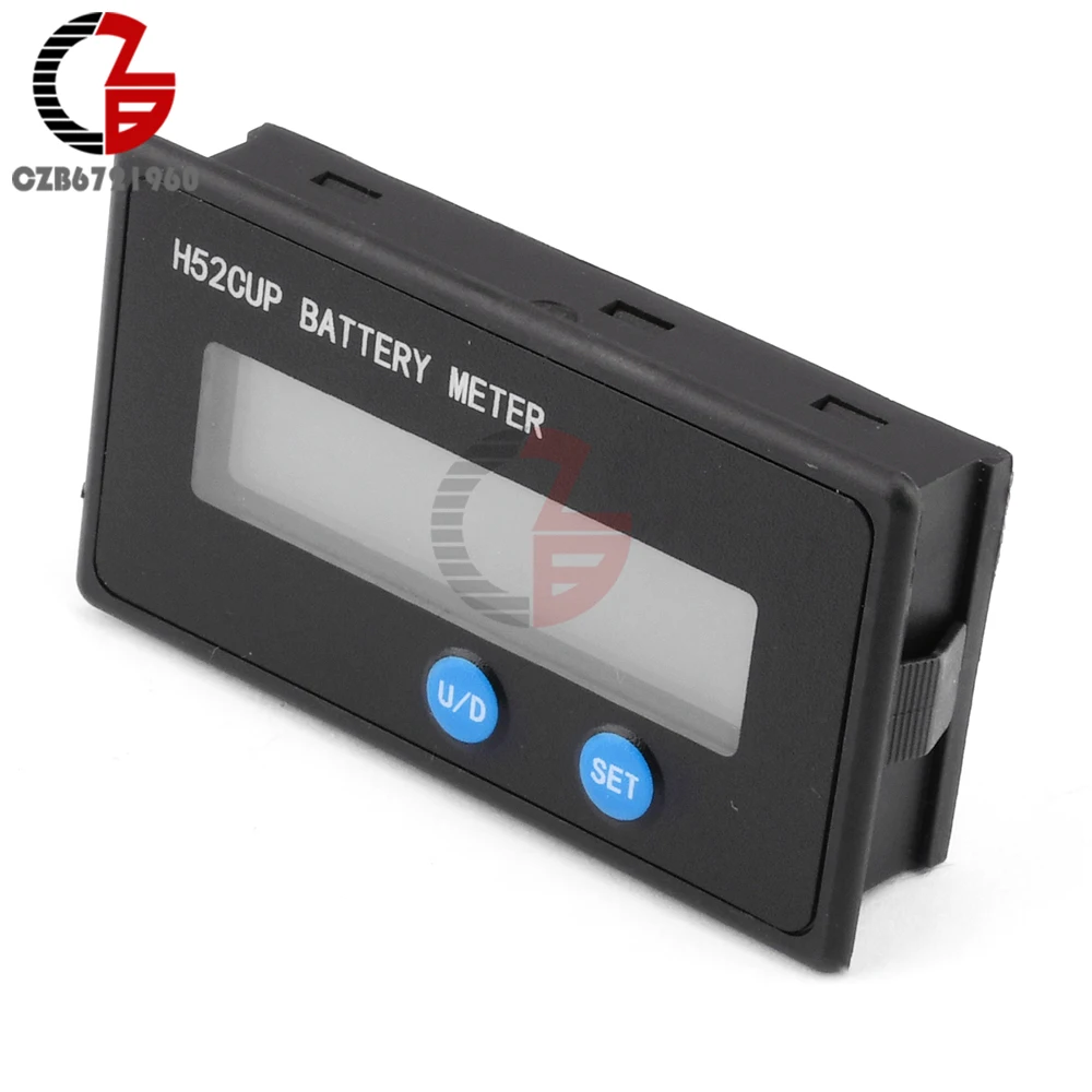 H52 Battery Level Indicator Voltmeter DC 9~90V Lead-acid Battery Lithium Iron Phosphate 12V 24V 36V 72V Battery Capacity Tester 6