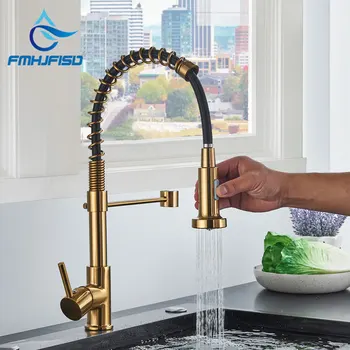 Muslimold rubinetto da cucina miscelatore montato sul ponte rubinetto con rotazione di 360 gradi ugello spruzzatore a flusso lavello da cucina rubinetti caldi e freddi 1